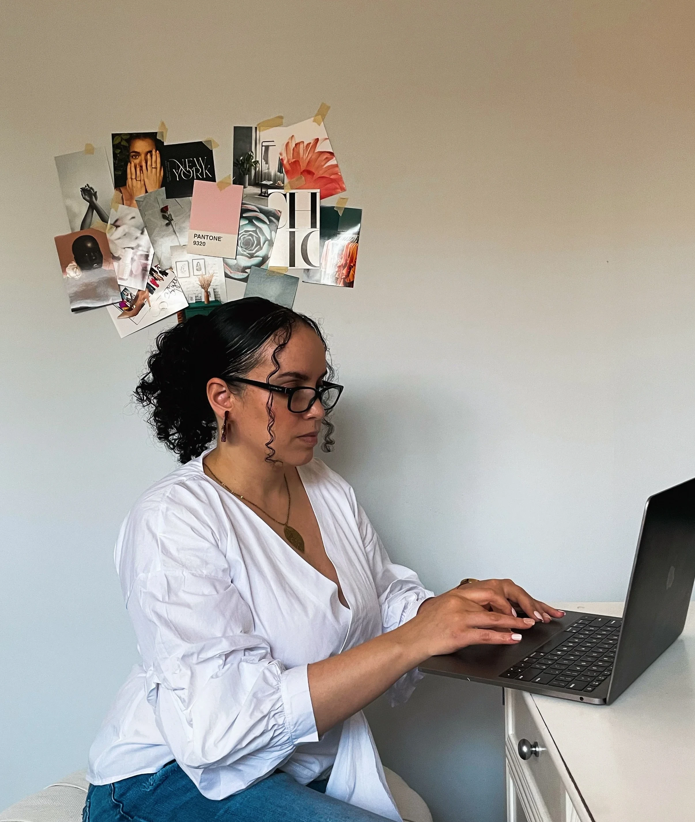 Esther working